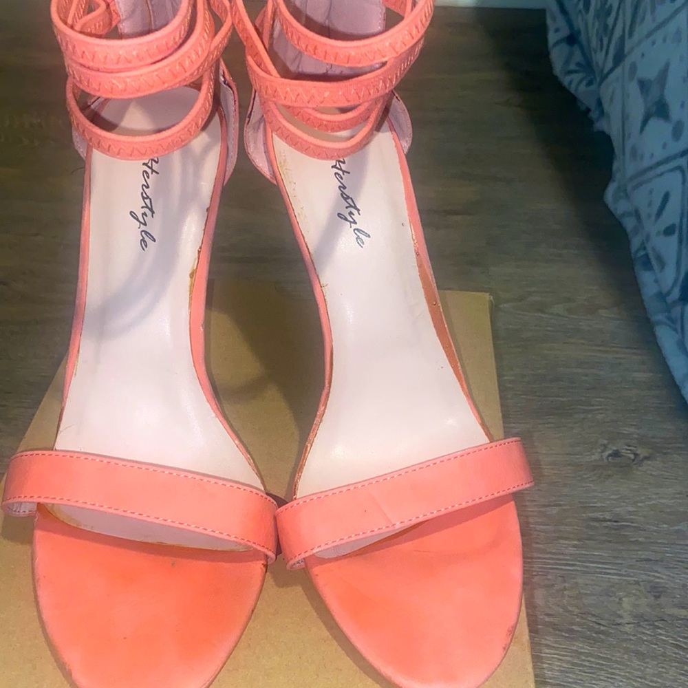 Peach heels